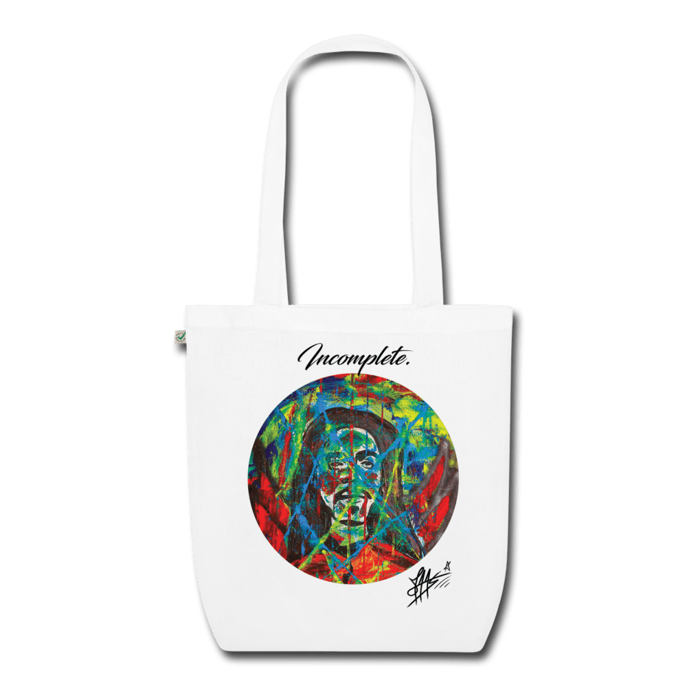 INCOMPLETE ORGANIC COTTON LARGE TOTE BAG - Pixel Gallery