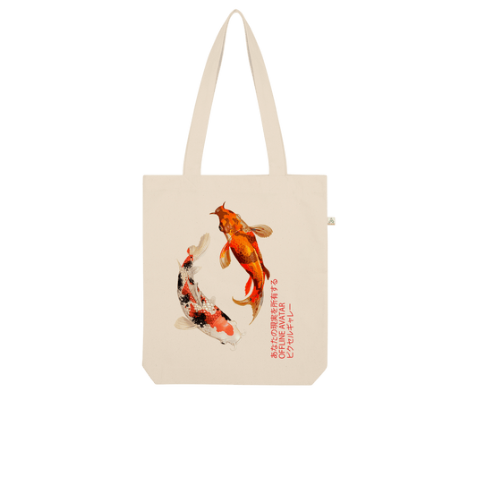 Koi Japan Organic Tote Bag - Pixel Gallery