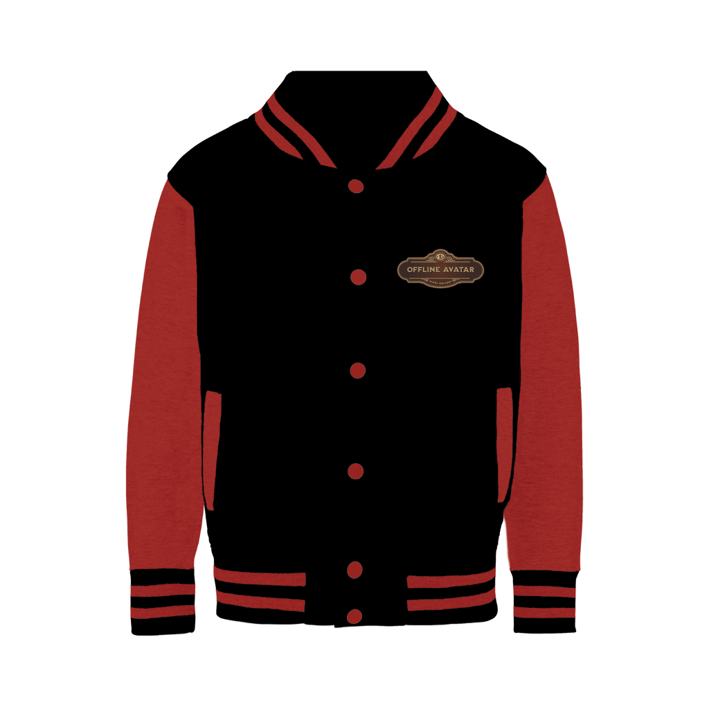 Offline Avatar Logo - Pixel Gallery Varsity Jacket - Pixel Gallery