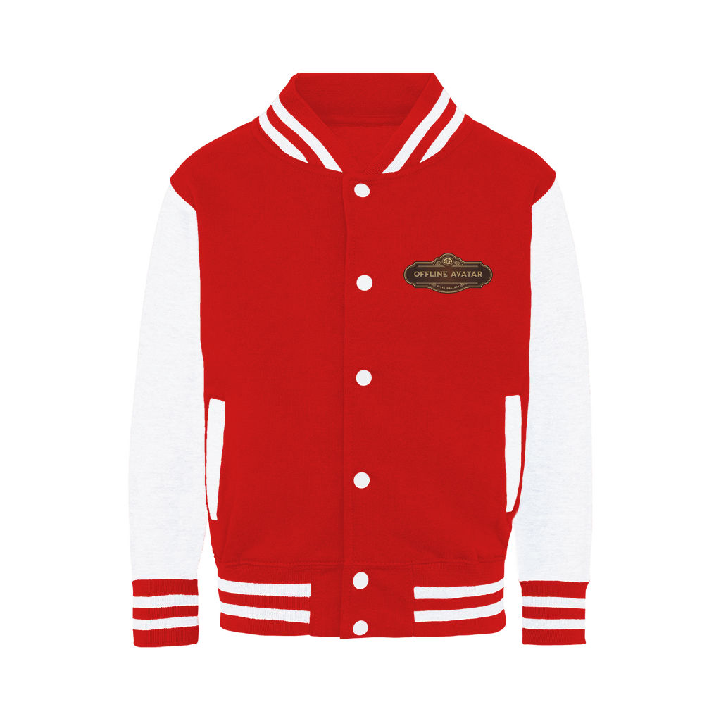 Offline Avatar Logo - Pixel Gallery Varsity Jacket - Pixel Gallery