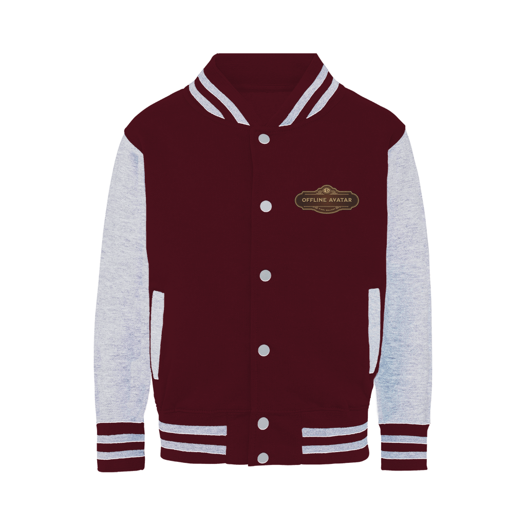 Offline Avatar Logo - Pixel Gallery Varsity Jacket - Pixel Gallery