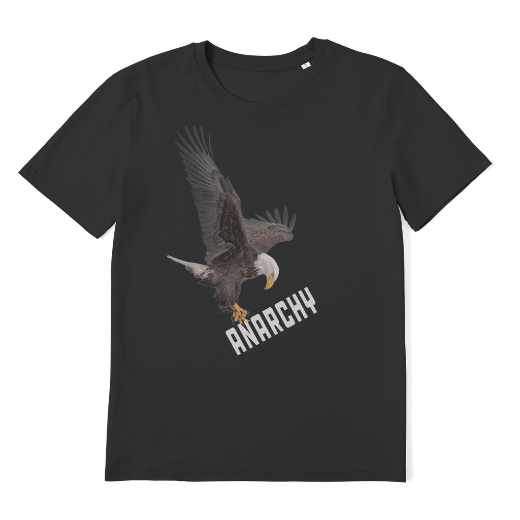 Eagle Anarchy Organic T-Shirt - Pixel Gallery