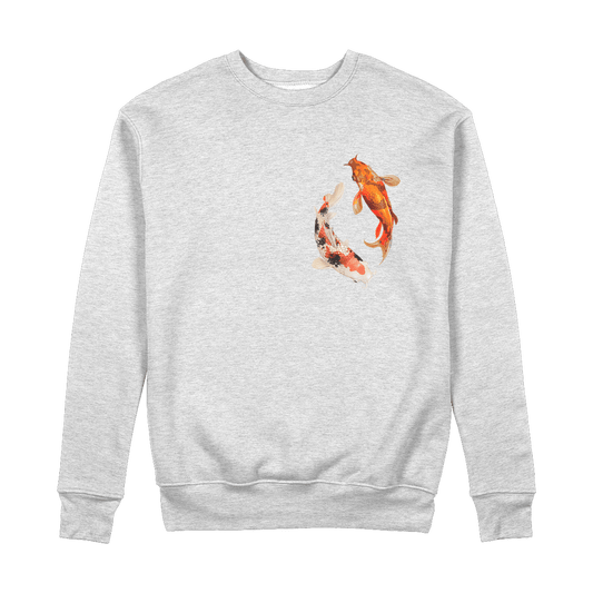 Koi 100% Organic Cotton Sweatshirt - Pixel Gallery
