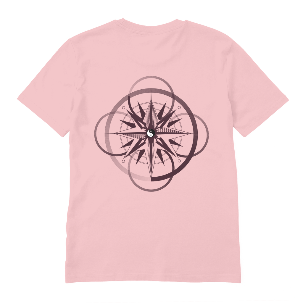 Yin & Yang Compass Premium Organic T-Shirt - Pixel Gallery