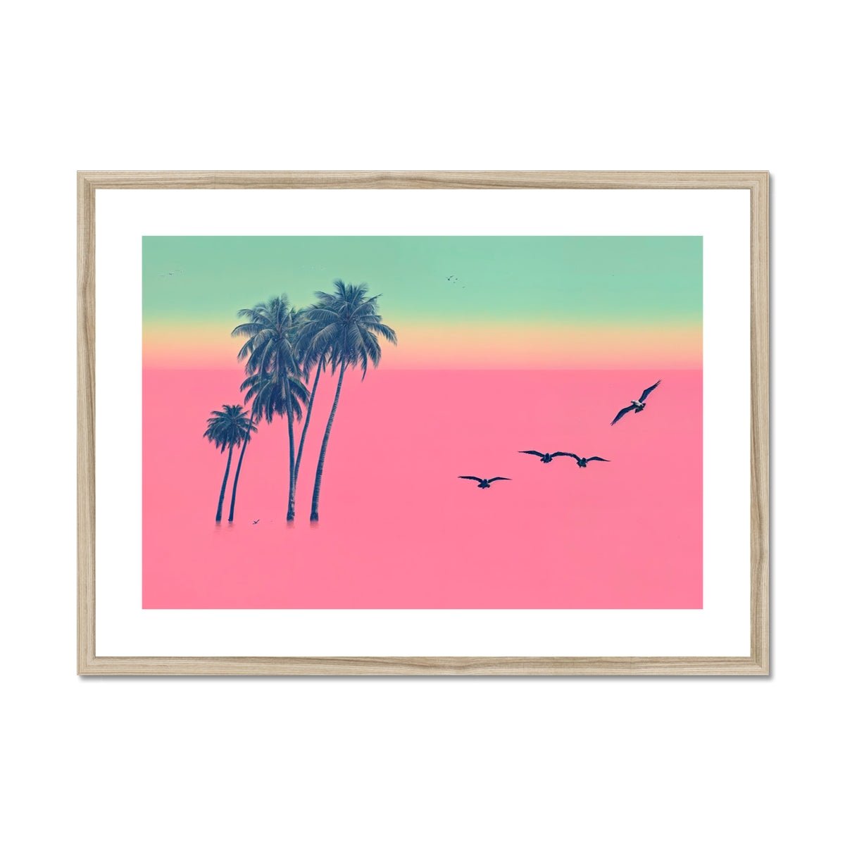 Palm Dreamscape Framed & Mounted Print - Pixel Gallery