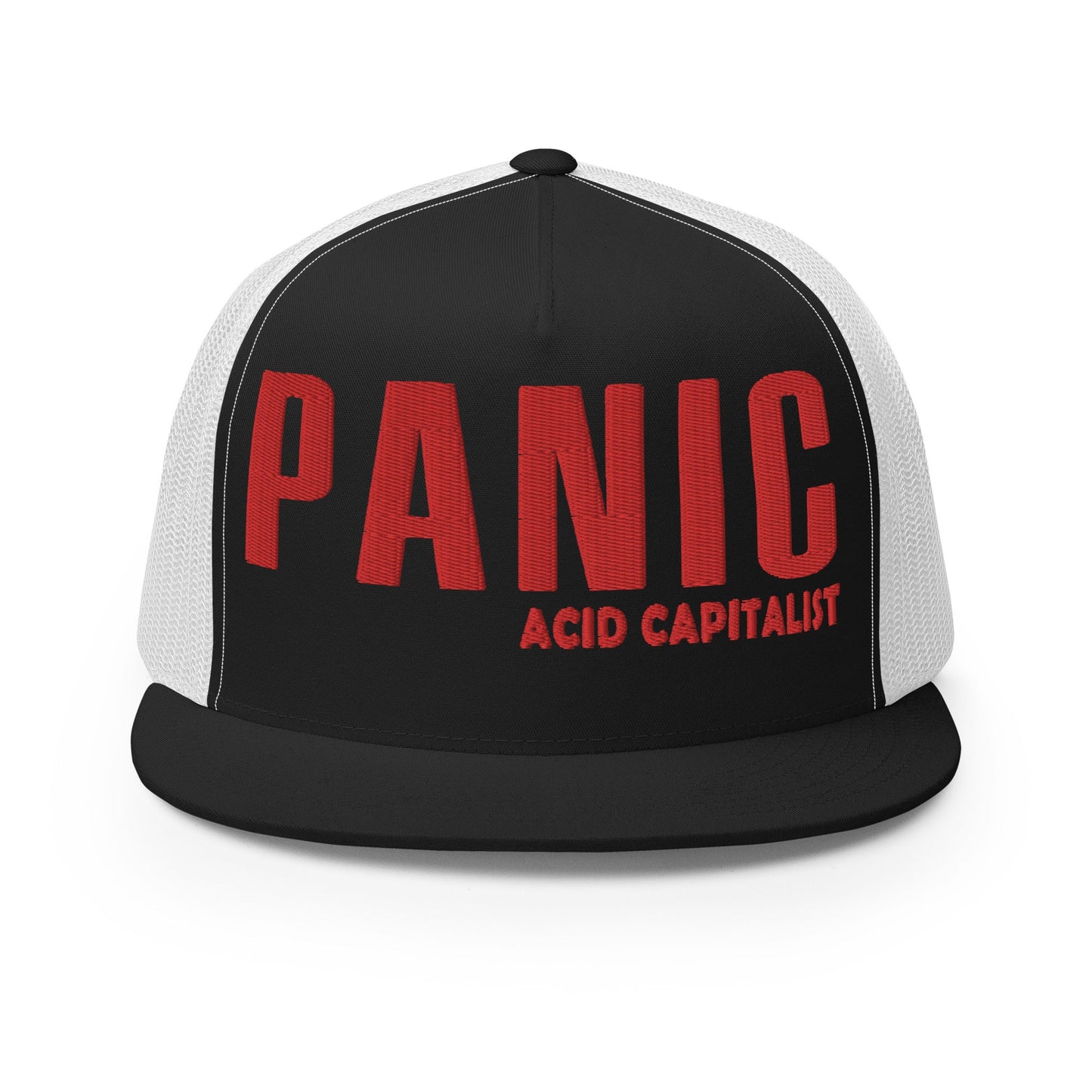 Panic by Acid Capitalist Trucker Cap - Pixel Gallery