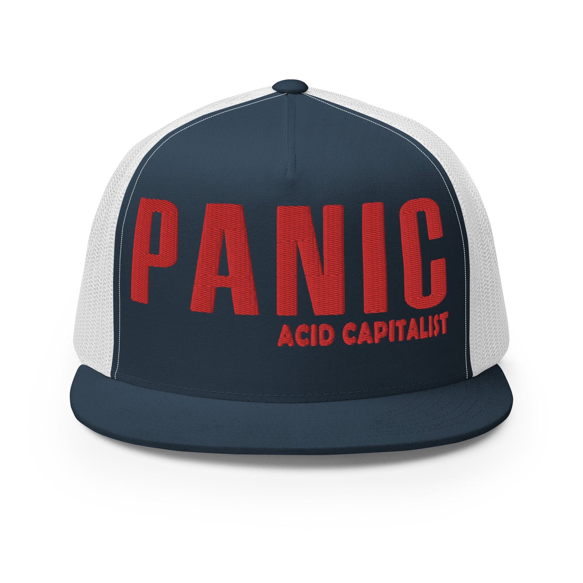 Panic by Acid Capitalist Trucker Cap - Pixel Gallery