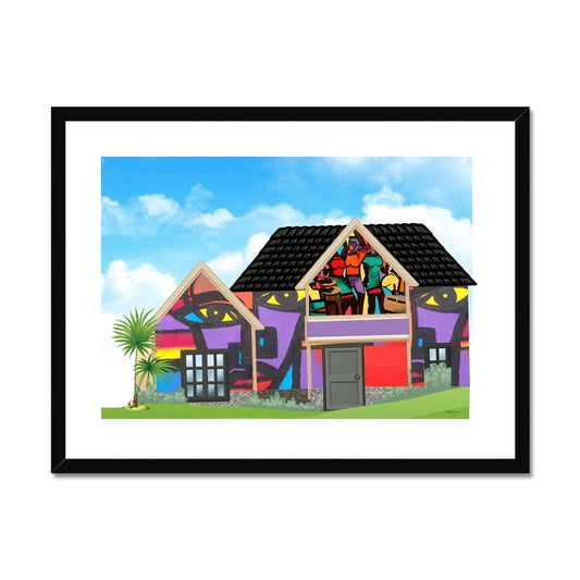 Party House Framed & Mounted Print - Pixel Gallery