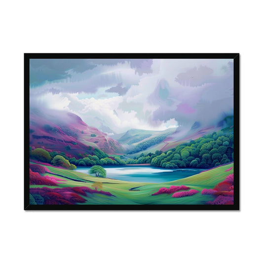 Pastel Landscape Framed Print - Pixel Gallery