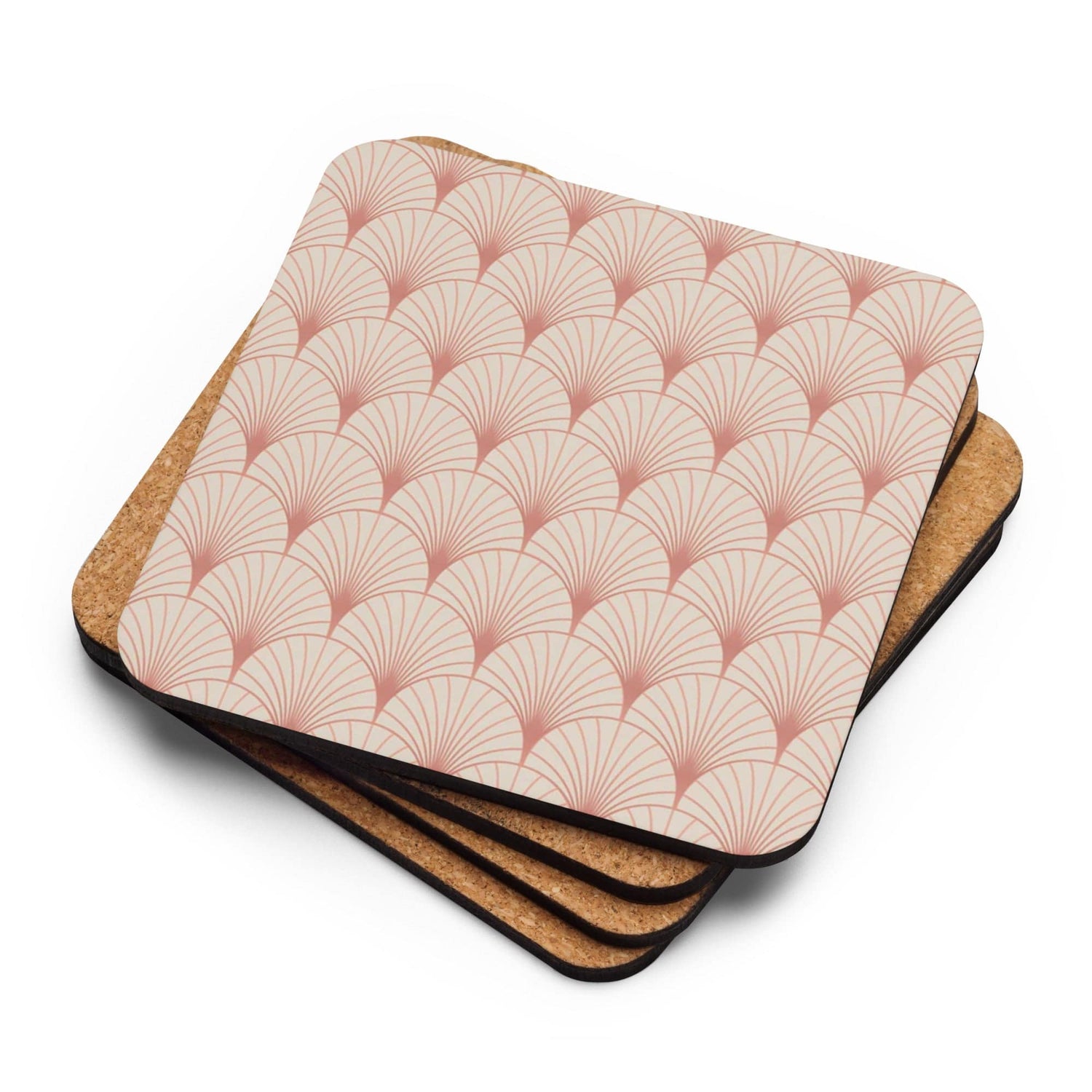 Pastel Shells Cork-back Coaster - Pixel Gallery