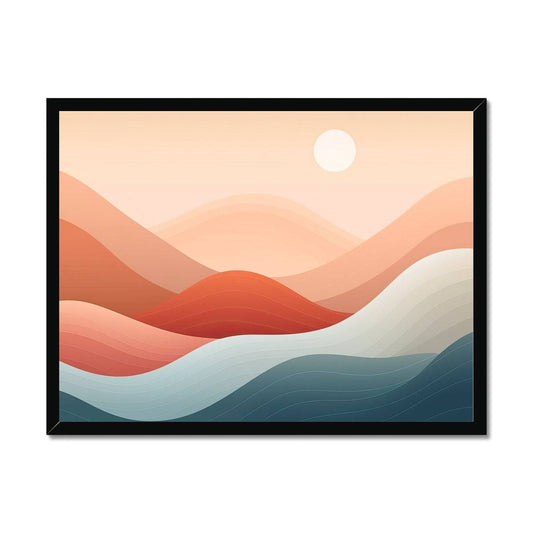 Pastels Hills Framed Print - Pixel Gallery