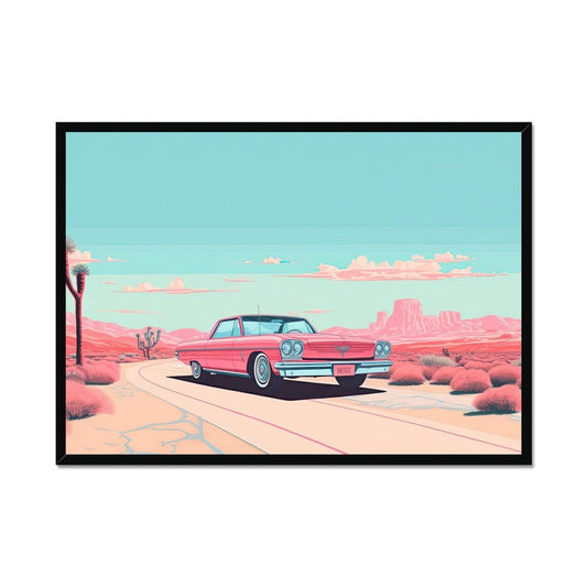 Pink Cadillac Framed Print - Pixel Gallery