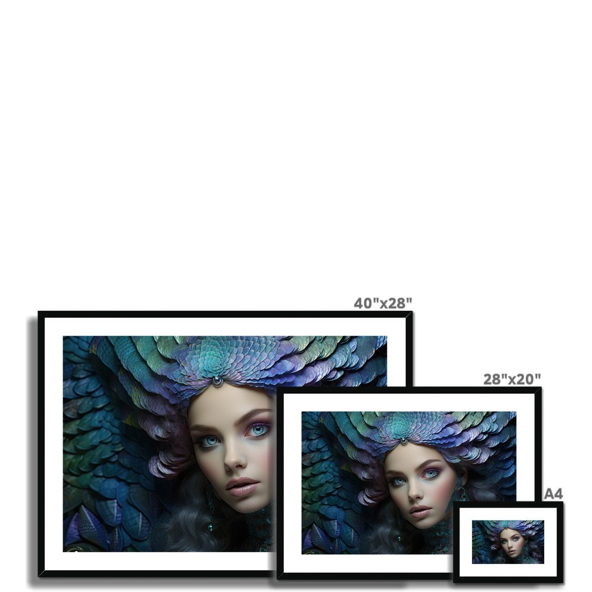 Pisces Framed & Mounted Print - Pixel Gallery