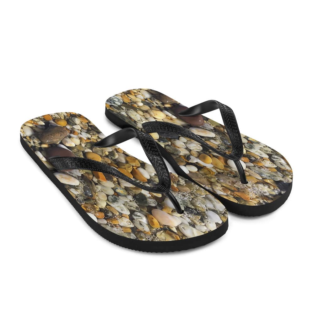 Cornish Pebbles Flip Flops - Pixel Gallery