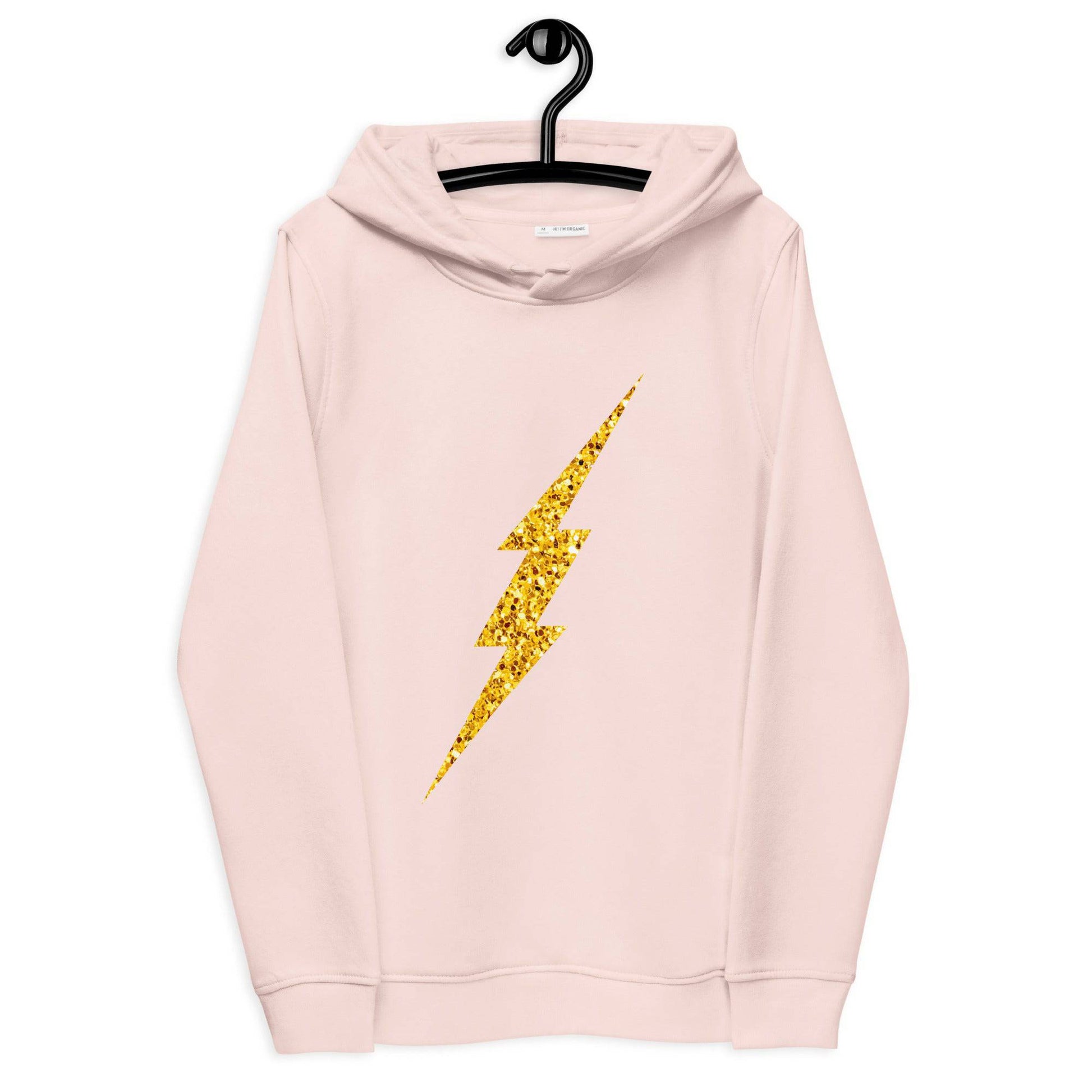 Glitter Bolt Women's Eco Fitted Hoodie - Pixel Gallery