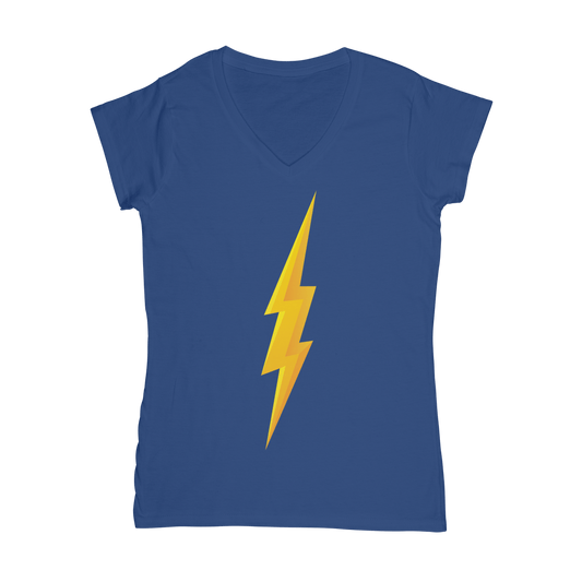 Bolt Classic Women's V-Neck T-Shirt - Pixel Gallery