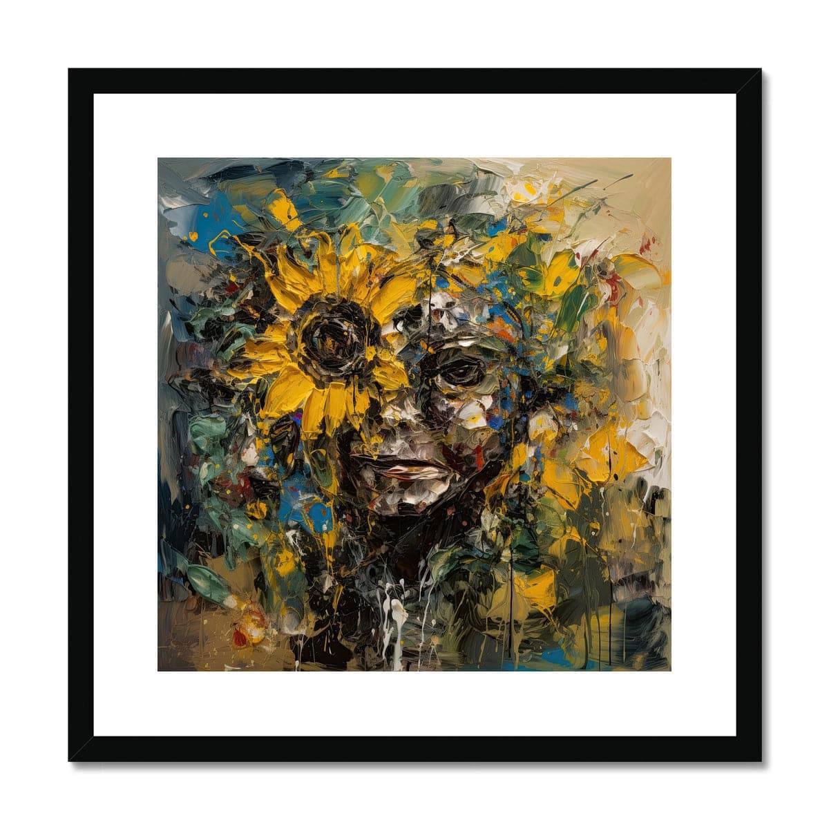 Abstract Smile Framed & Mounted Print - Pixel Gallery