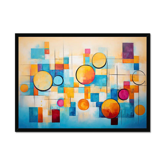 Abstract Moons Framed Print - Pixel Gallery