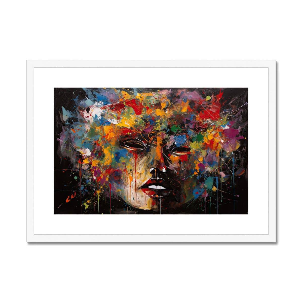Colour Future Framed & Mounted Print - Pixel Gallery