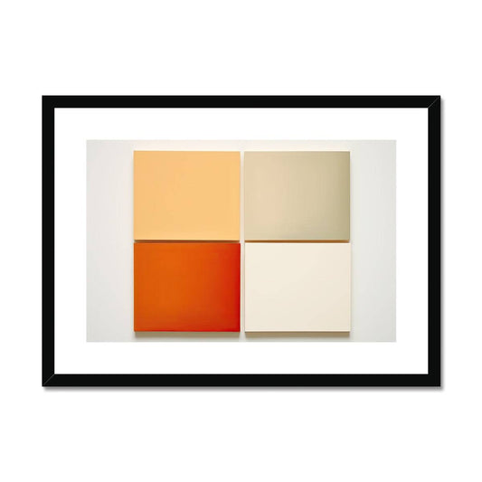 Four Seasons Abstract Painting Framed & Mounted Print - Pixel Gallery