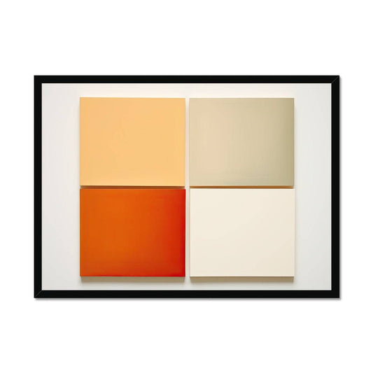 Four Seasons Abstract Painting Framed Print - Pixel Gallery