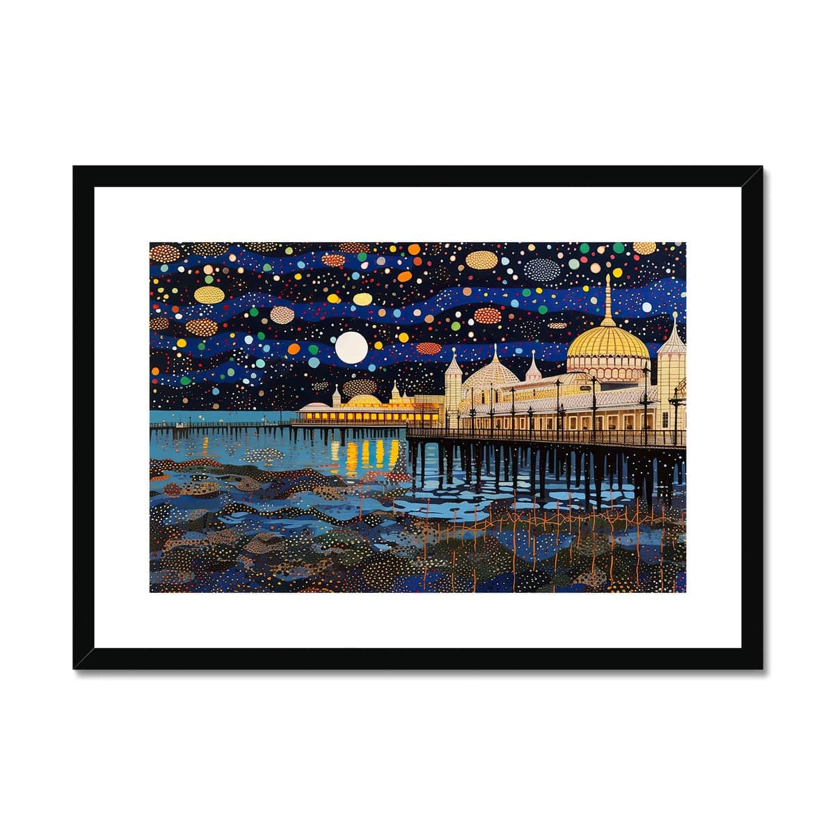 Magic Pier Framed & Mounted Print - Pixel Gallery
