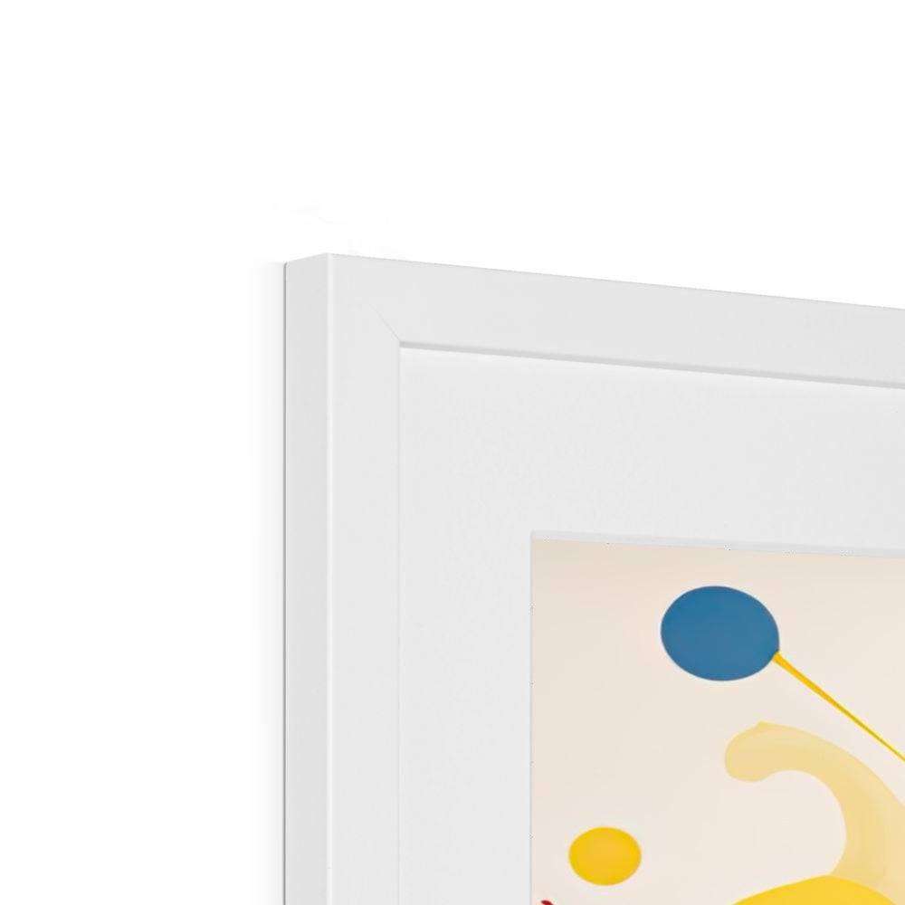 Brighton Bliss: Abstract Circles Framed & Mounted Print - Pixel Gallery