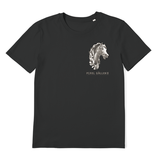 Pixel Gallery Horse Premium Organic Adult T-Shirt - Pixel Gallery