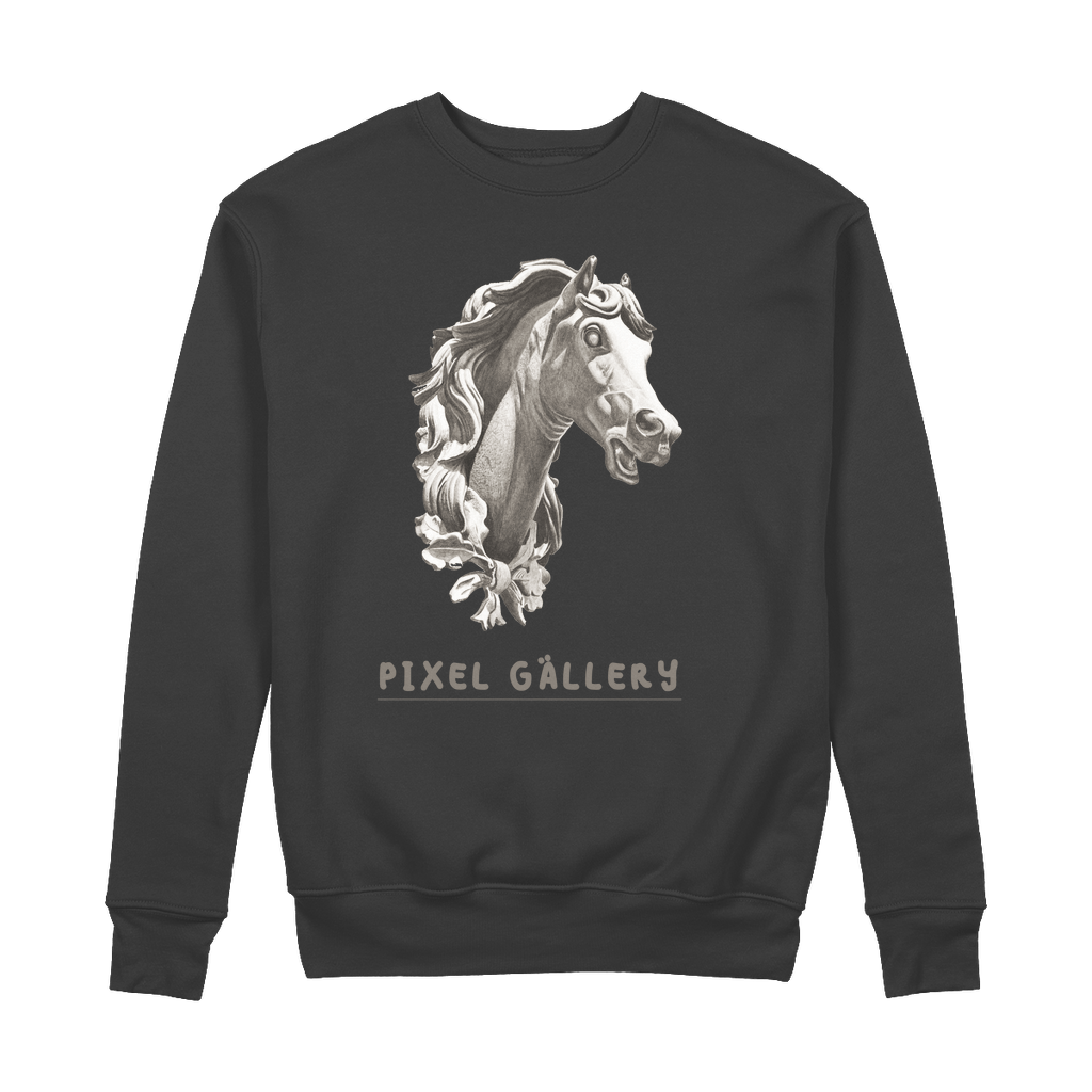 Stallion 100% Organic Cotton Sweatshirt - Pixel Gallery