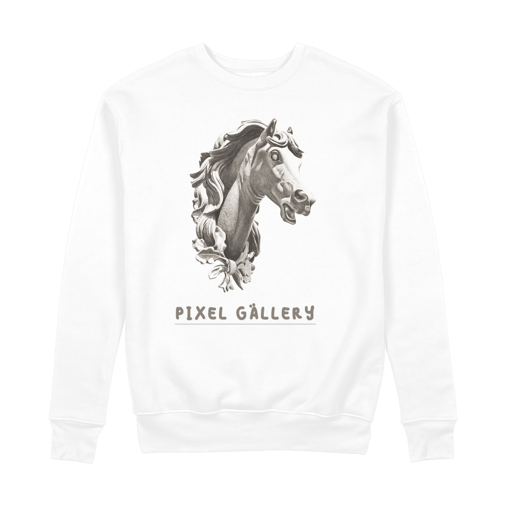 Stallion 100% Organic Cotton Sweatshirt - Pixel Gallery