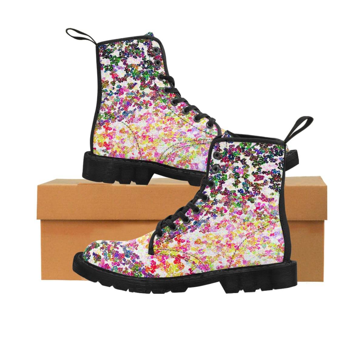 Impressionist Sunset Vegan Women's Boots - Pixel Gallery