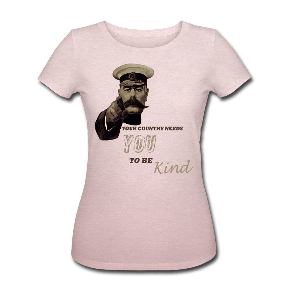 WOMEN'S ‘YOUR COUNTRY NEEDS YOU TO BE KIND’ ORGANIC COTTON T-SHIRT - Pixel Gallery