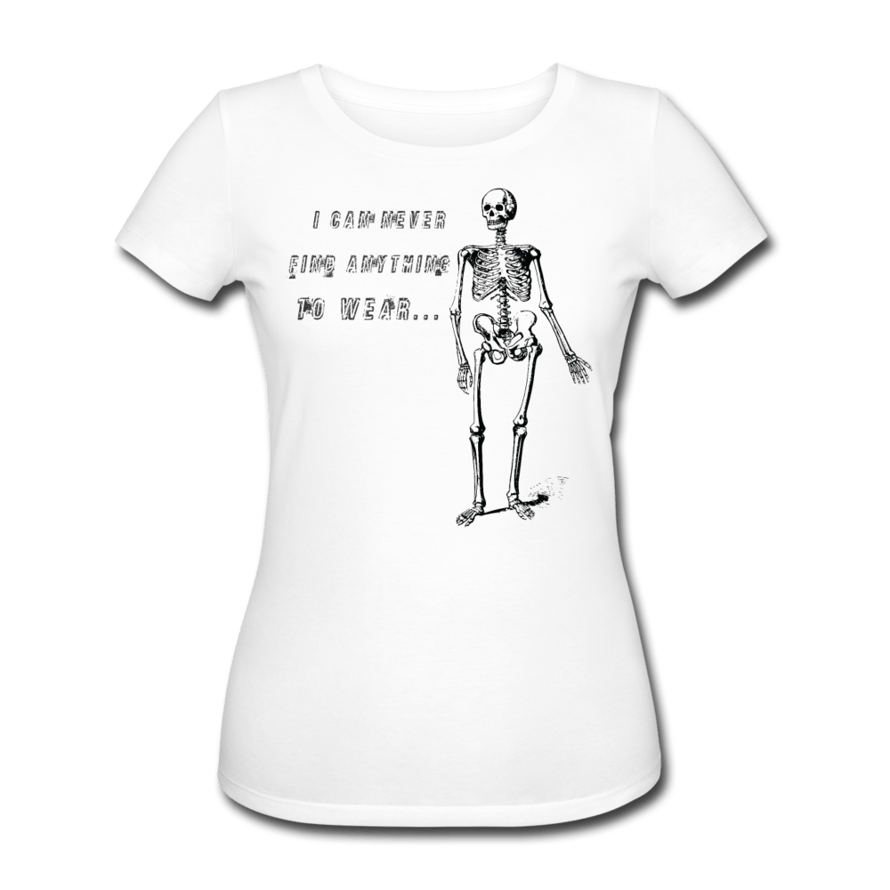 WOMENS I CAN NEVER FIND ANYTHING TO WEAR ORGANIC T-SHIRT - Pixel Gallery