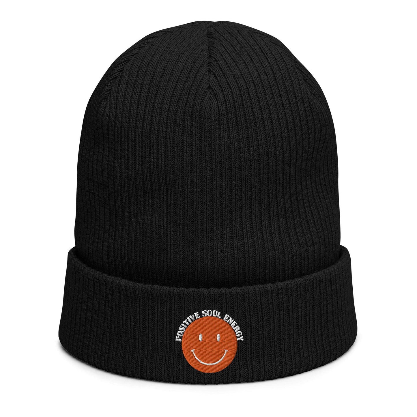 Positive Soul Energy Organic ribbed beanie - Pixel Gallery