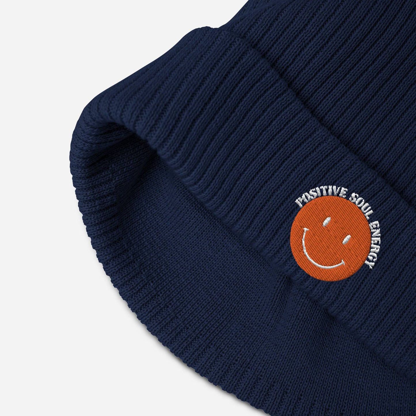 Positive Soul Energy Organic ribbed beanie - Pixel Gallery