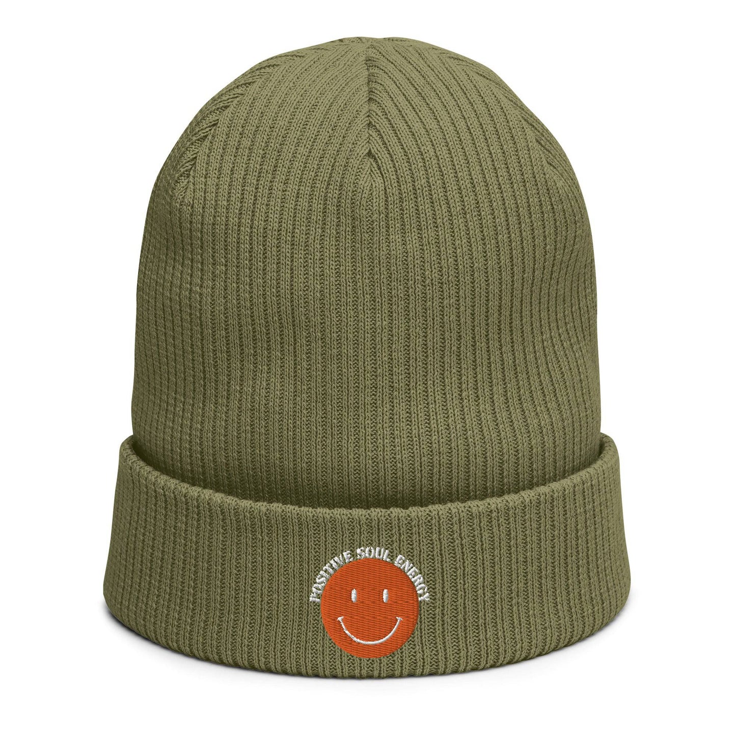 Positive Soul Energy Organic ribbed beanie - Pixel Gallery