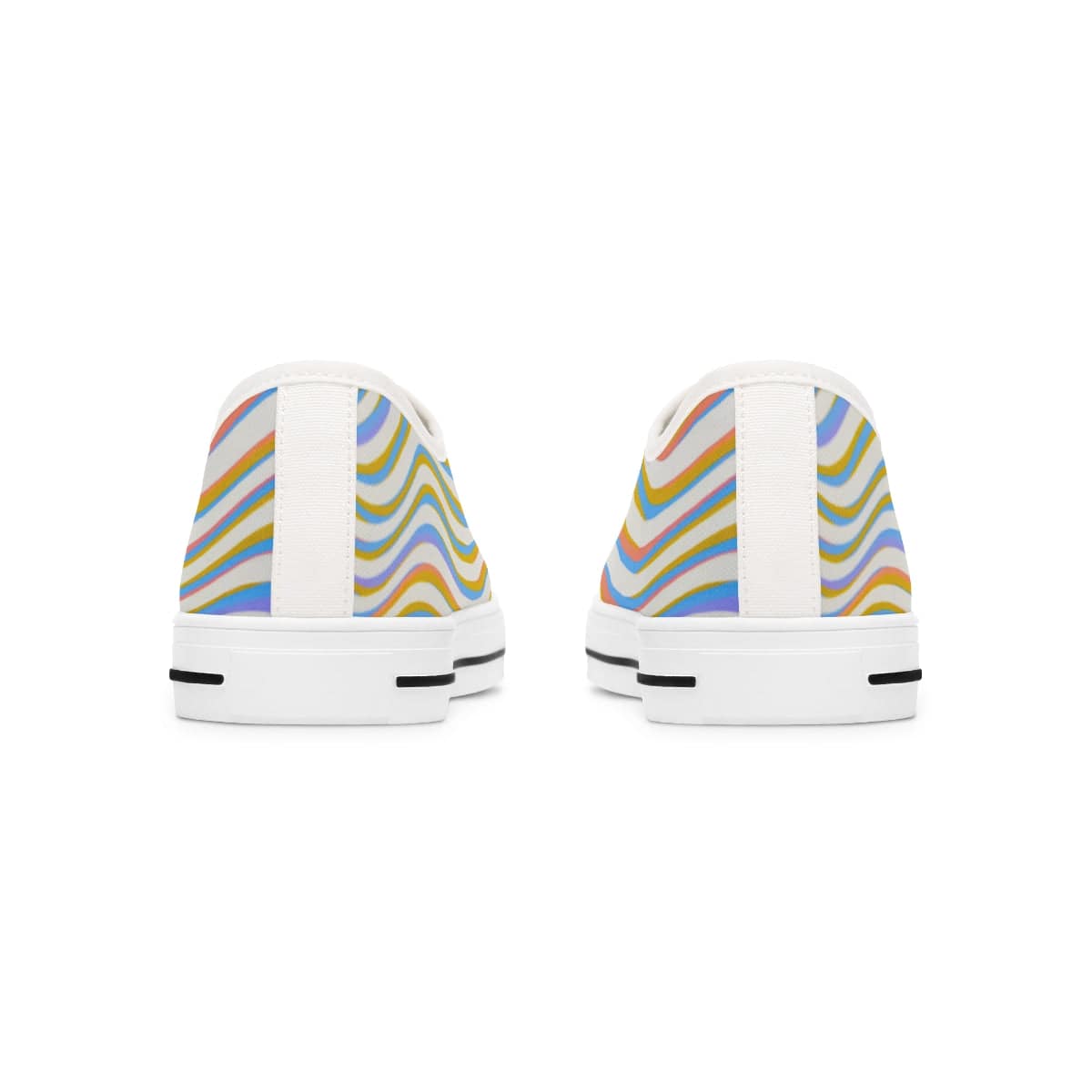 Rainbow Wave Low Top Sneakers - Pixel Gallery