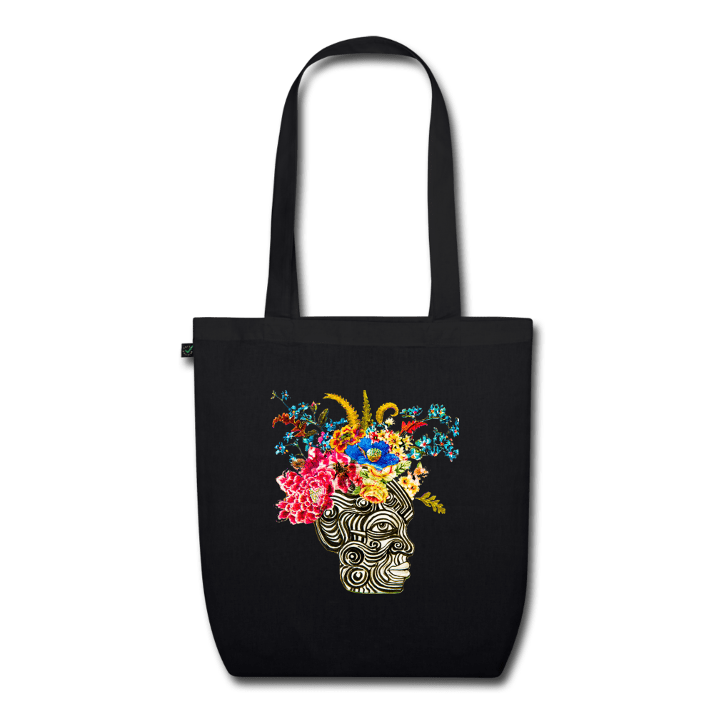 DAY OF THE LIVING ORGANIC COTTON LARGE TOTE BAG - Pixel Gallery
