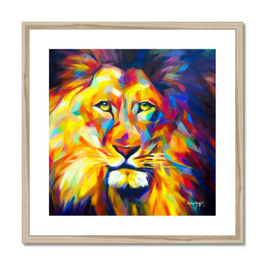 Lion Framed & Mounted Print - Pixel Gallery