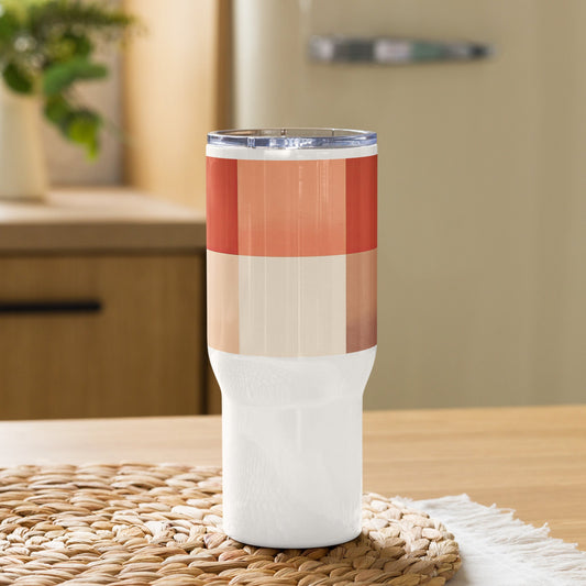 Sands of Time Travel mug with a handle (739 ml Capacity) - Pixel Gallery