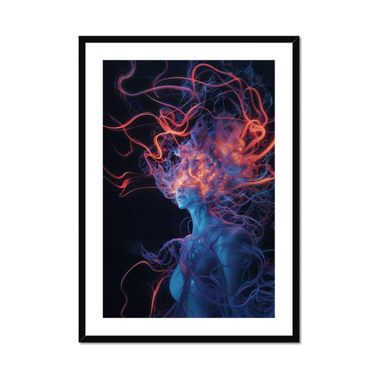 Self Portrait by AI Framed & Mounted Print - Pixel Gallery