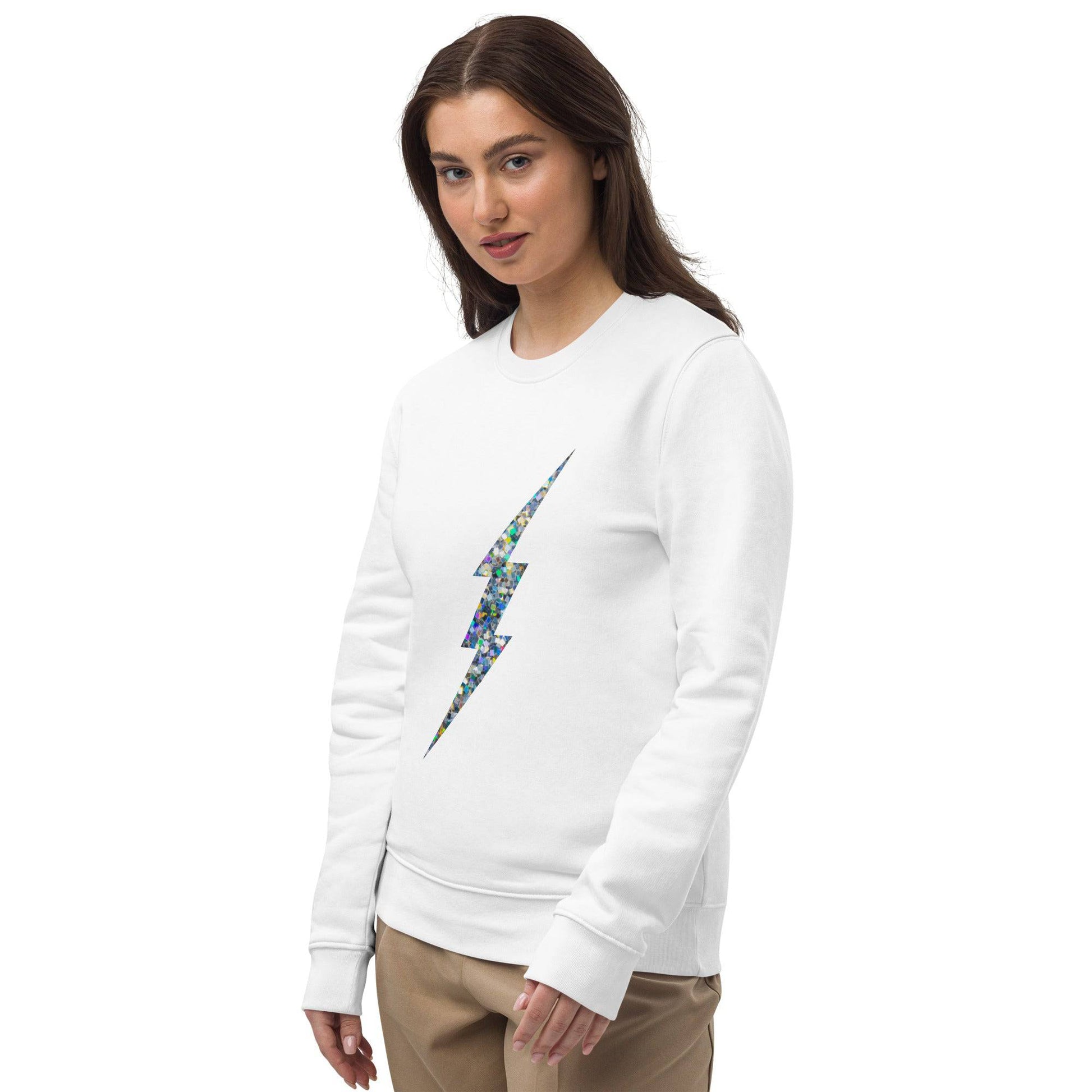 Silver Bolt Eco Sweatshirt - Pixel Gallery