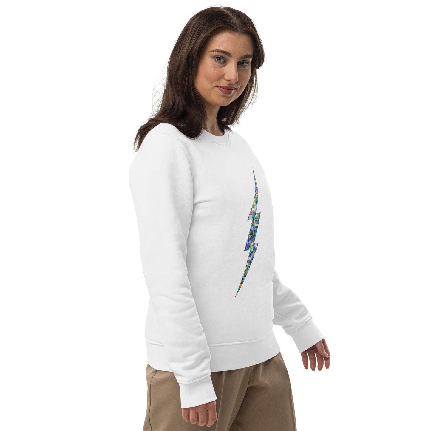 Silver Bolt Eco Sweatshirt - Pixel Gallery