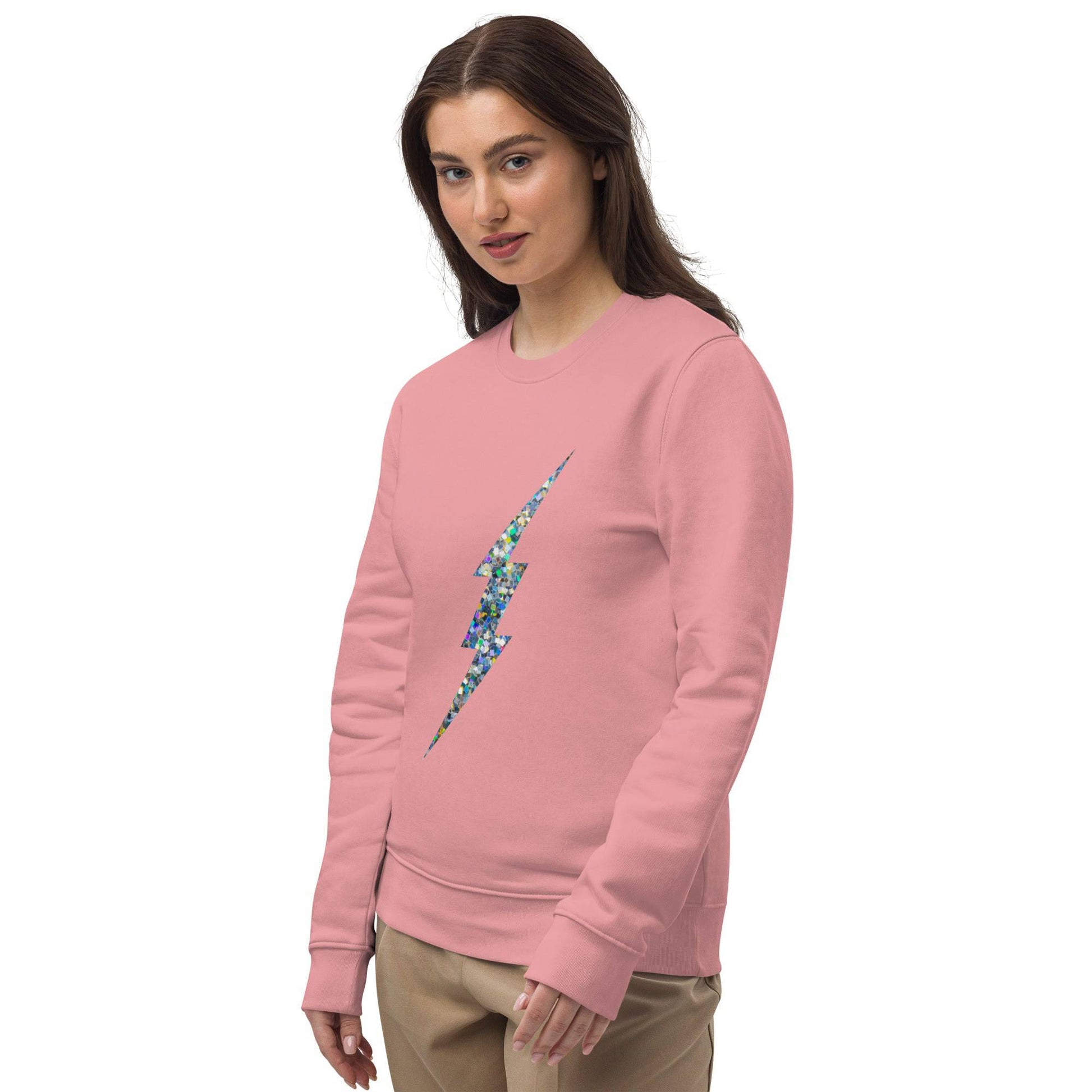 Silver Bolt Eco Sweatshirt - Pixel Gallery