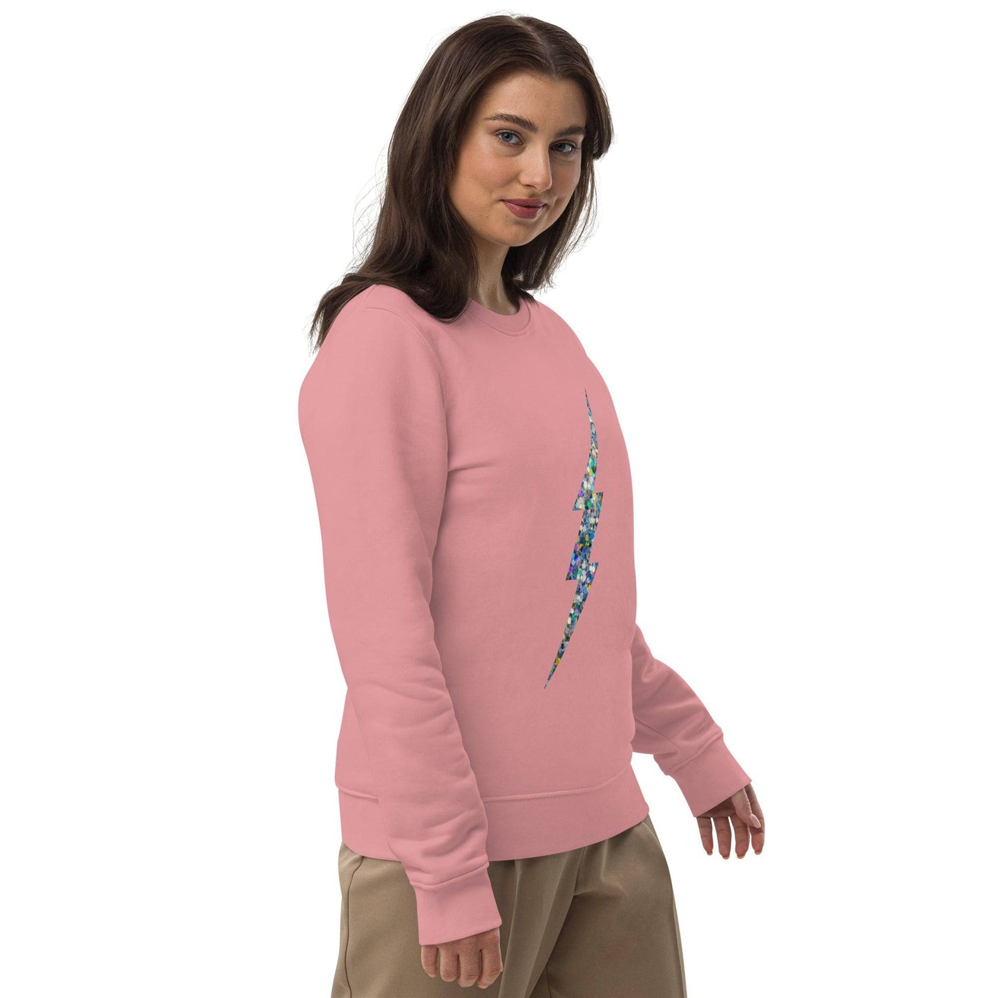 Silver Bolt Eco Sweatshirt - Pixel Gallery