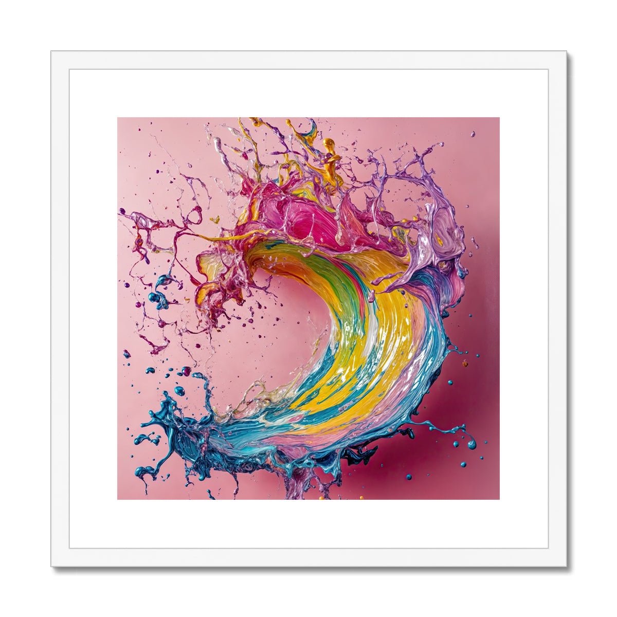 Splash Framed & Mounted Print - Pixel Gallery