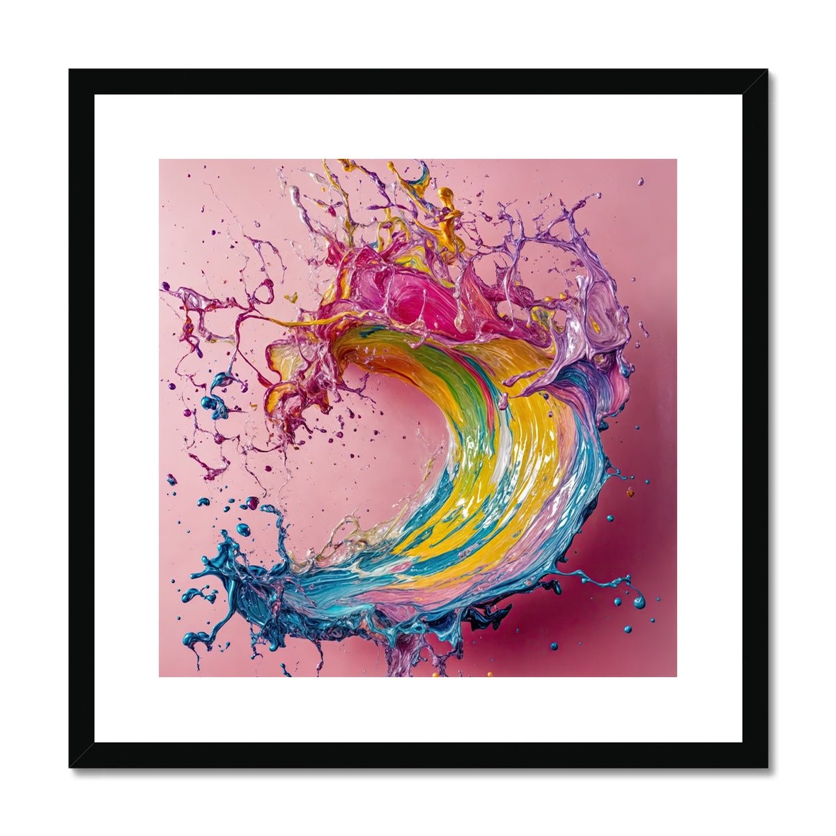 Splash Framed & Mounted Print - Pixel Gallery