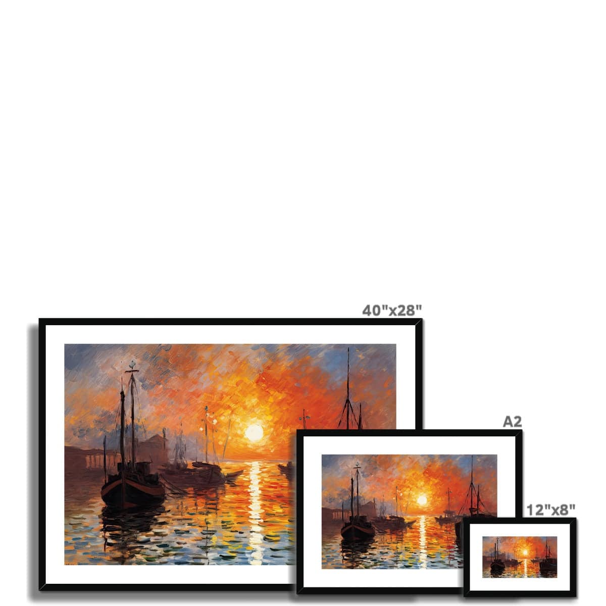Sunset by the Thames Framed & Mounted Print - Pixel Gallery