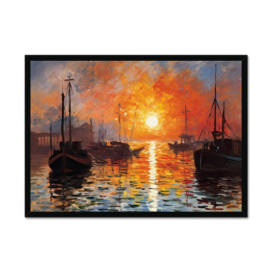 Sunset by the Thames Framed Print - Pixel Gallery
