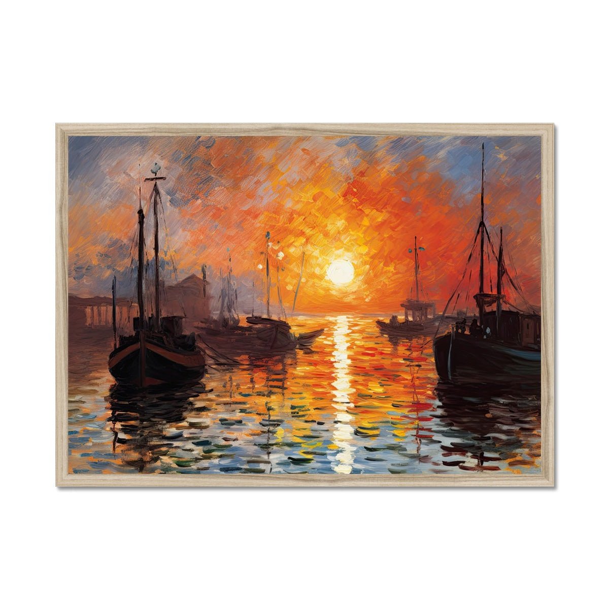 Sunset by the Thames Framed Print - Pixel Gallery